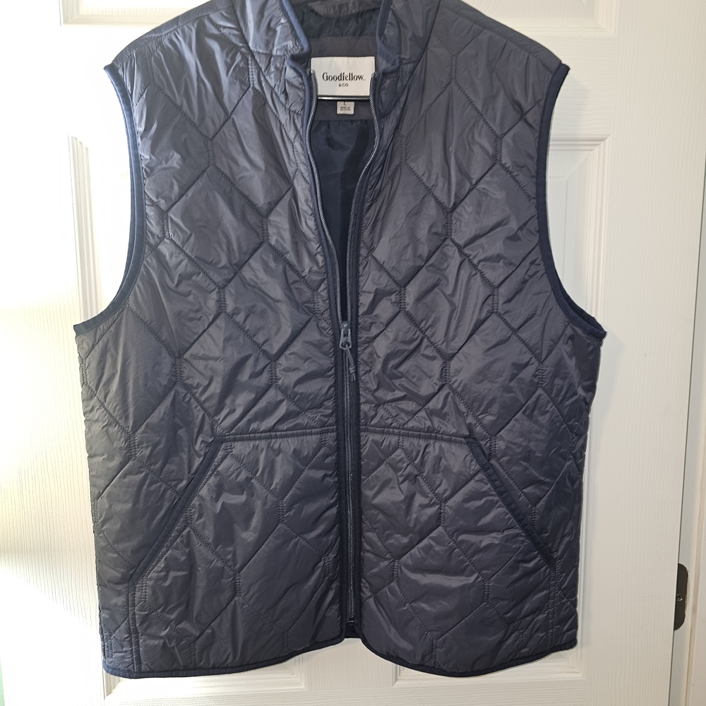 Goodfellow & Co Men's Navy Quilted Vest